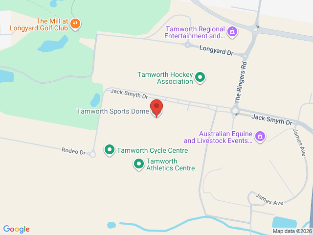 Map showing event location