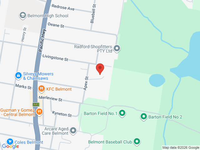 Map showing event location