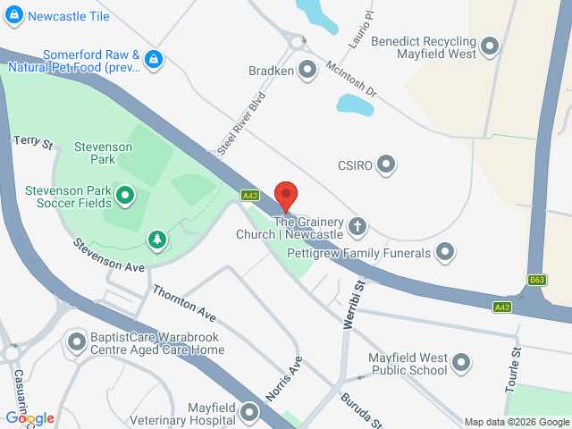 Map showing event location