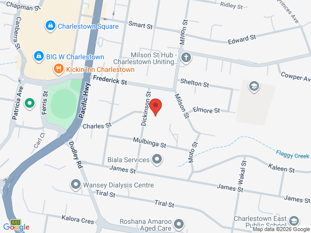 Map showing event location