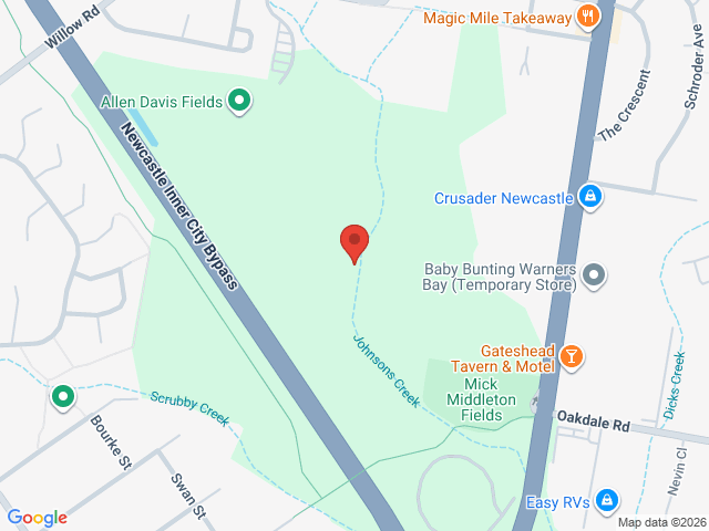 Map showing event location